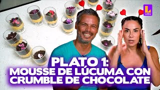 El Gran Chef Famosos PROGRAMA 14 de febrero  Plato uno Mousse de Lúcuma con crumble de chocolate [upl. by Ayihsa]