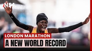 Kenyas Peres Jepchirchir Breaks World Record in London Marathon​​ 2024 LIVE– News54 Africa [upl. by Liborio868]