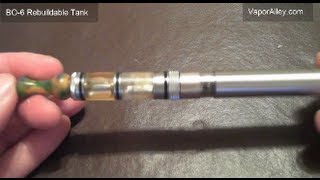 Review of Bottom Coil BO6 Rebuildable Tank from VaporAlley [upl. by Olivero]