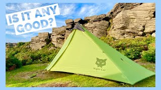 Why is this 1 Person Tent so Popular Night Cat Ultralight Backpacking Lanshan Style Review [upl. by Bertsche]