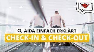 Checkin und Checkout  AIDA einfach erklärt 💡 [upl. by Olly]