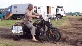 BMW Diesel motorbike in the mud Willyjansen meeting Germany Barefoot [upl. by Creedon]