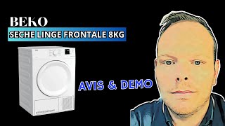 BEKO SECHE LINGE DB 8112 PA 8 kg A CONDENSATION  AVIS amp DEMO [upl. by Kyre528]