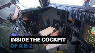 Exclusive First Look Step inside the cockpit of a B2 stealth bomber [upl. by Oidgime172]