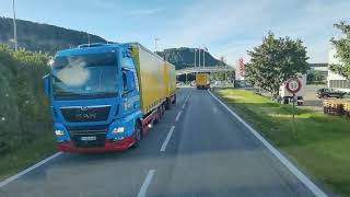 Mercedes Actros 1851 Fahrt Koblenz nach Buchrain  Döttingen bis Wettingen [upl. by Alfeus]