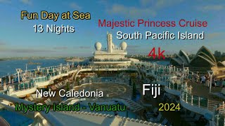 Majestic Princess Cruise  Vanuatu  Fiji  New Caledonia  2024  4k [upl. by Sutherlan780]