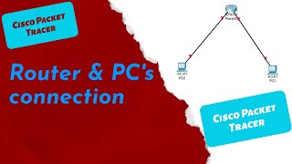 Router configuration  Cisco Packet Tracer  Router and End Device connections [upl. by Eniron]