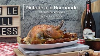 Pintade à la Normande et ses pommes rôties au four [upl. by Trella]