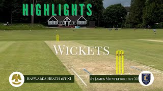 Wickets HHCC 1st XI v St Jamess Montefiore 1st XI 10082024 [upl. by Ahsar]