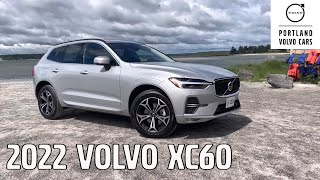 Silver Dawn Metallic 2022 Volvo XC60 B5 Momentum  Quick car tour on the Maine coast [upl. by Eityak410]