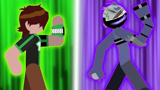 BEN 10 VS BENZARRO STICK NODES ben10 animation carnitrix [upl. by Stannwood]