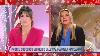 Manuela Maccaroni  Pronto Soccorso Giuridico  Detto Fatto 10122021 [upl. by Ahsropal16]