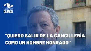 Secretario general de la Cancillería no se deja sacar y acude a recurso de reposición [upl. by Ynafetse]