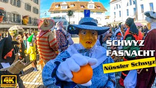 Fasnacht 2020  Schwyzer Nüssler  Narrentanz Schwyz  Nüssler schwyz  4K [upl. by Tanya]