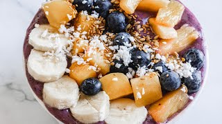 Smoothie Açaí Bowl Recipe [upl. by Lamaaj]