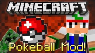 Minecraft  POKEBALL MOD Catch Skeletons Creepers amp Zombies [upl. by Sou]