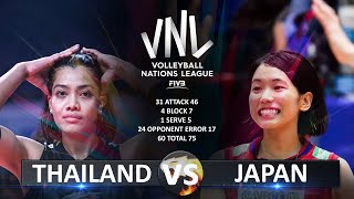 Thailand vs Japan  Womens VNL 2023 [upl. by Anahsat]