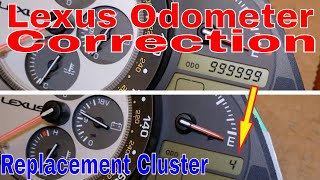 Odometer Mileage Correction Lexus IS300 Gauge Cluster  DIY ODO Programming [upl. by Inhsor]