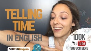 Telling Time in English  100K Subscribers Celebration Video [upl. by Aihsot457]