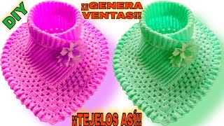 Aumenta tus VENTAS Tejiendo estos CUELLOS a crochet 100 EFECTIVO [upl. by Enilegnave]