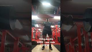 110kg Axle press double motivation strongman sports axlepress power [upl. by Asilrahc241]