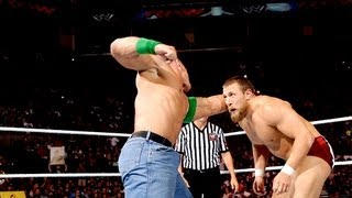 John Cena vs Daniel Bryan Raw August 6 2012 [upl. by Dric]