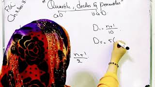 Quartiles deciles and percentiles for grouped and ungrouped data ch 3 lec 8 [upl. by Ursi]