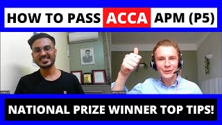 How to pass ACCA APM P5  top tips from a national prize winner Angkush [upl. by Filippo545]