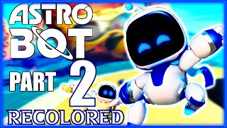 ASTRO BOT  Recolored Gameplay Walkthrough Part 2 100 No Commentary PS5 [upl. by Yhtrod]