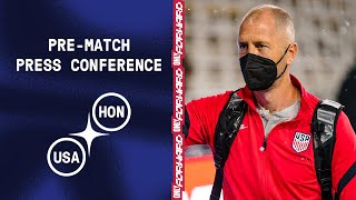 PREMATCH PRESS CONFERENCE Gregg Berhalter  USMNT vs Honduras  Feb 1 2022 [upl. by Arakahs326]