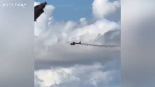 Fire rescue helicopter crashes into apartment complex 2 dead [upl. by Lesya]