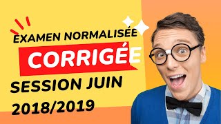 Corrigé dexamen normalisé 6ème année primaire session juin 20182019 [upl. by Enitsugua]