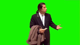 John Travolta Pulp Fiction Meme  Green Screen amp Color Correction Scenes [upl. by Burdett809]