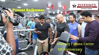 Power Star Puneet Rajkumar at Intensity Fitness Center Malleshwaram [upl. by Samuele]