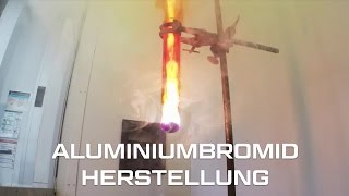 7 Stark exotherme Reaktionen  AluminiumbromidHerstellung [upl. by Acirne]