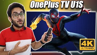 OnePlus TV U1S Review  4K HDR10 Android 10 30W Dolby Audio ETC [upl. by Nohs]