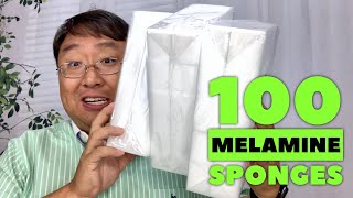 100 Pack of Melamine Sponges is Much Cheaper than Magic Erasers [upl. by Lucienne]