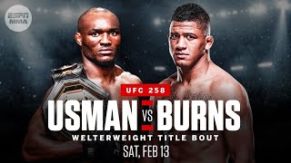 KAMARU USMAN VS GILBERT BURNS FULL FIGHT UFC 258 [upl. by Gusta115]