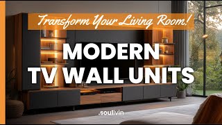 Transform Your Living Room Modern TV Wall Units amp Interior Design Trends for 2024 [upl. by Ennaylloh23]