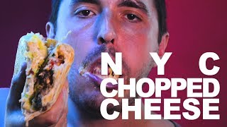 ASMR GIANT NYC Chopped Cheese Sandwich Super Messy 먹방 [upl. by Noraj165]