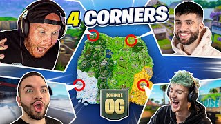 THE OG FORTNITE 4 CORNER CHALLENGE [upl. by Eltsyrhc]