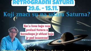 PREDRAG PETKOVIĆ RETROGRADNI SATURN 296  1511 ŠTA KOME DONOSI I KOJI SU ZNACI NA UDARU [upl. by Couhp]