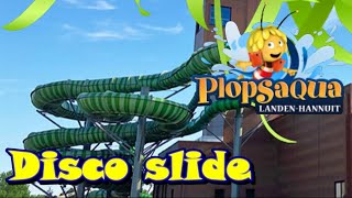 Plopsaqua LandenHannuit Disco slide Onslide 4K [upl. by Nil]