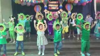 Kid songs Kindergarten school performance at playschool [upl. by Aiceled]