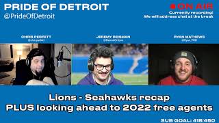 Looking ahead to Detroit Lions 2022 free agents [upl. by Haceber]