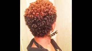 AWESOME Perm Rod Set on Natural Hair No Heat [upl. by Nikolaus]