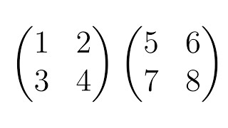 Matrix Multiplication  Example with Two 2x2 Matrices [upl. by Ikeda]