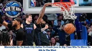 Mavericks Throw Down In Dunk City Dallas wLuka Doncic Kyrie Irving Daniel Gafford In Big Jazz Win [upl. by Refenej]