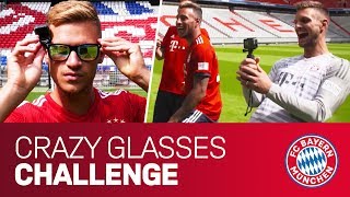 FC Bayern Crazy Glasses Challenge w Ribéry Tolisso Kimmich Süle amp Ulreich [upl. by Nayarb]