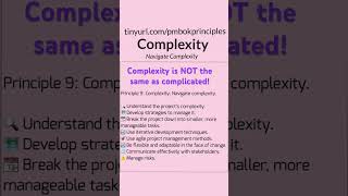 PMBOK Guide Seventh Edition Principle 9 Complexity 🤔🔥 [upl. by Ahsena]